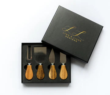 Cheese Knife Sets Acacia handle-4 pieces