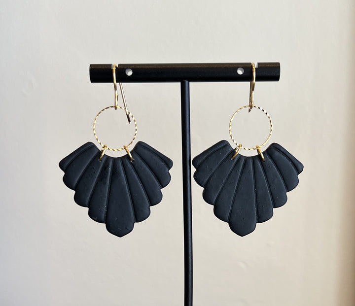 Collin Earrings - black - gold