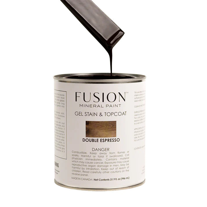 Fusion Gel Stain & Topcoat-Double Espresso - 1 qt
