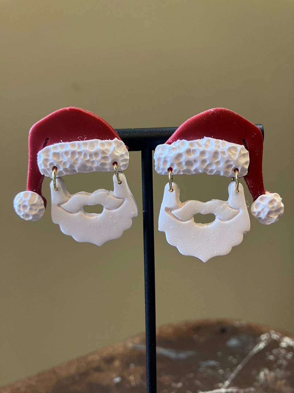 Santa Face Stud Earrings