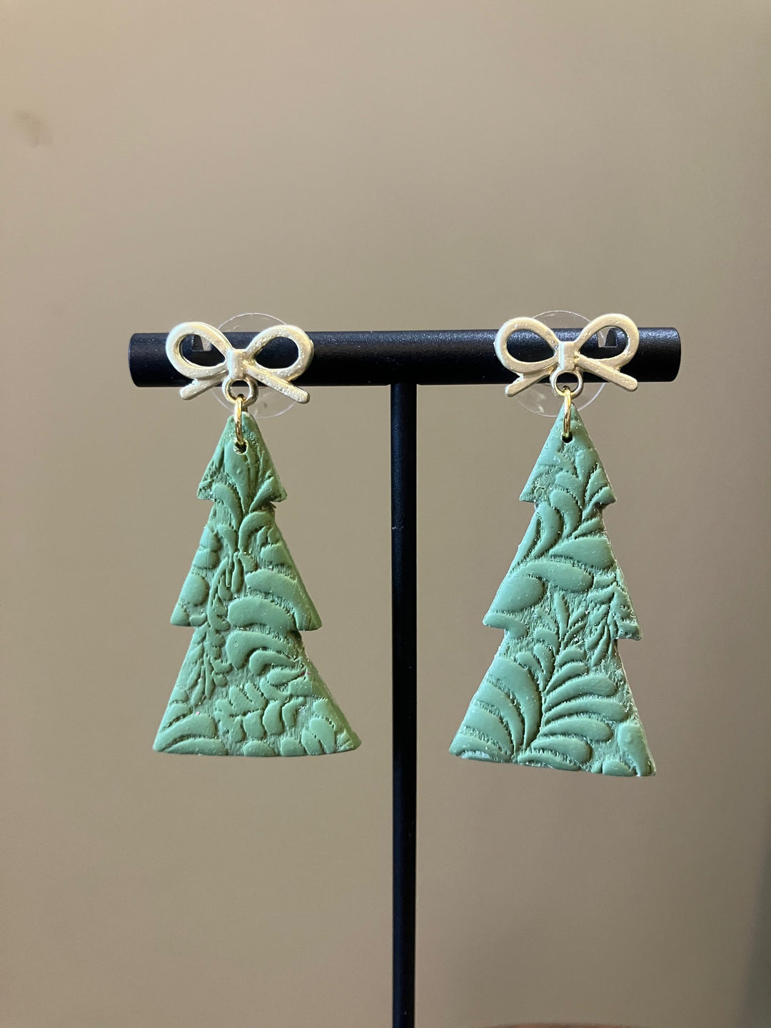 Lace Tree Earring - Green