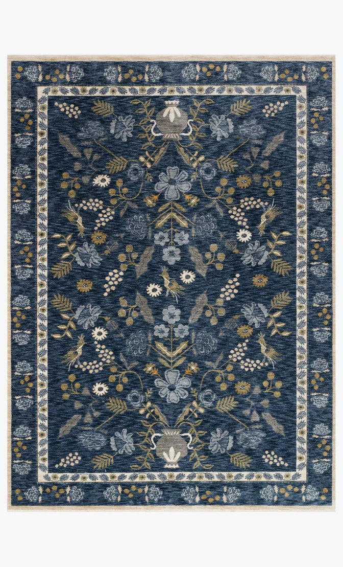 Kismet Rifle Rug x Loloi - Navy - 3'7" x 5' x 2"