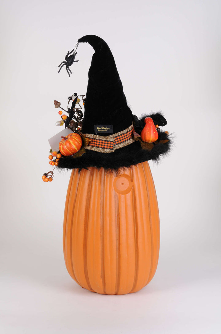 Lighted Tall Fiber Optic Jack O Lantern Witch
