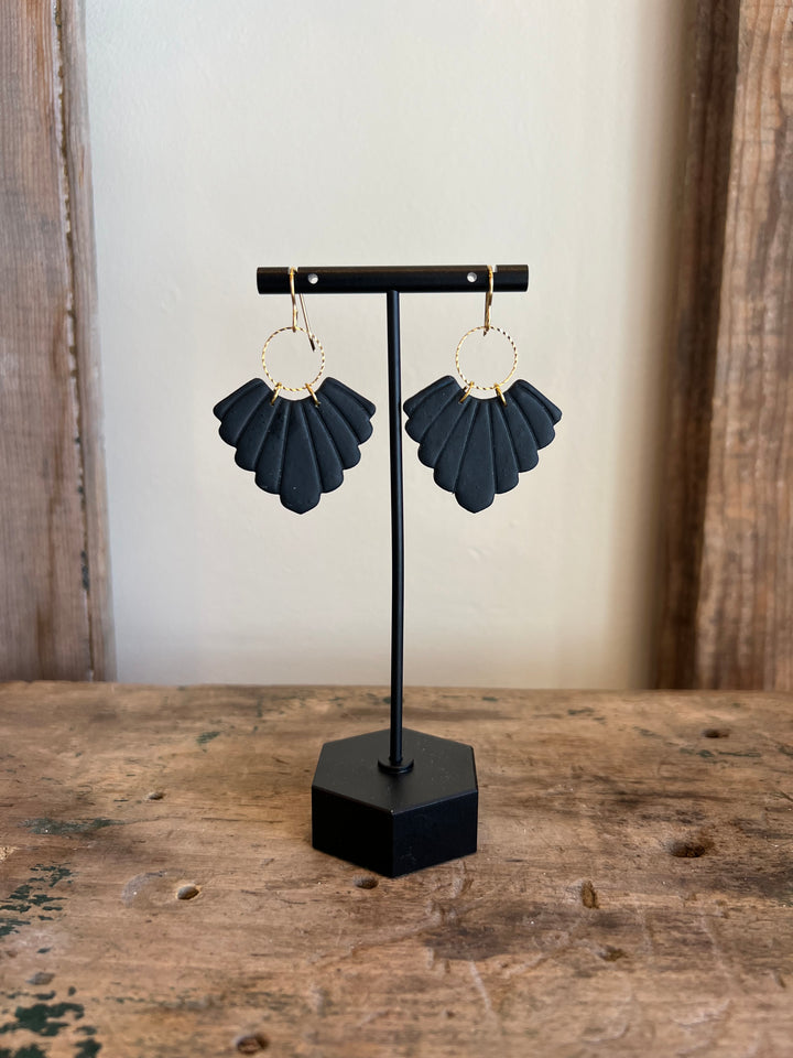 Collin Earrings - black - gold
