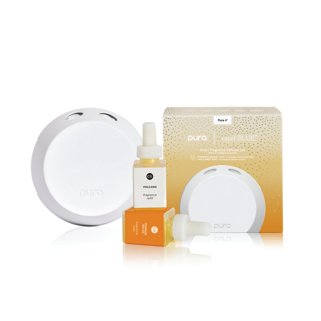 Pura Smart Home Diffuser Kit V4/ 2 refills Pumpkin Dulce & Volcano