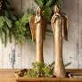 Carved wood Angel-brush gold