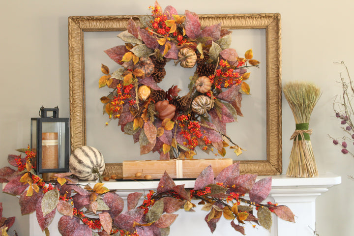 Abundant Harvest Wreath w Bittersweet