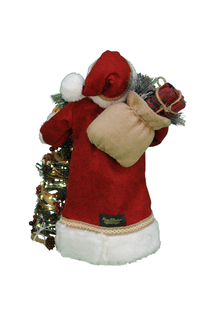 Woodland Pine Santa - Lighted