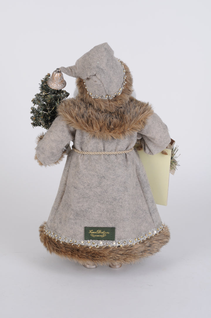 Silver Pine Santa - Lighted