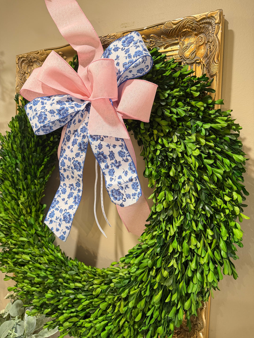 Preserved Boxwood Wreath- 24"