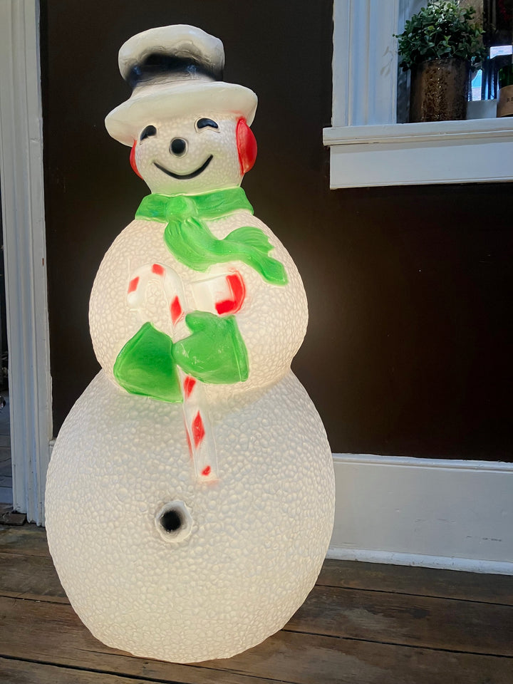 Vintage Snowman Blow Mold - 40"