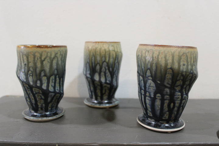 Pottery V shape Wine Tumbler