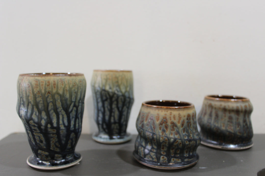 Pottery V shape Wine Tumbler