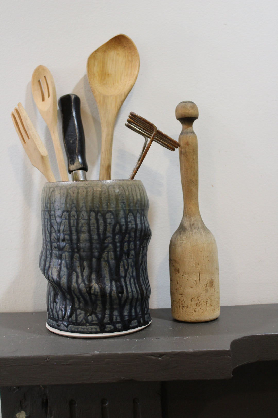 Pottery Wine Chiller - Utensil Holder - Vase