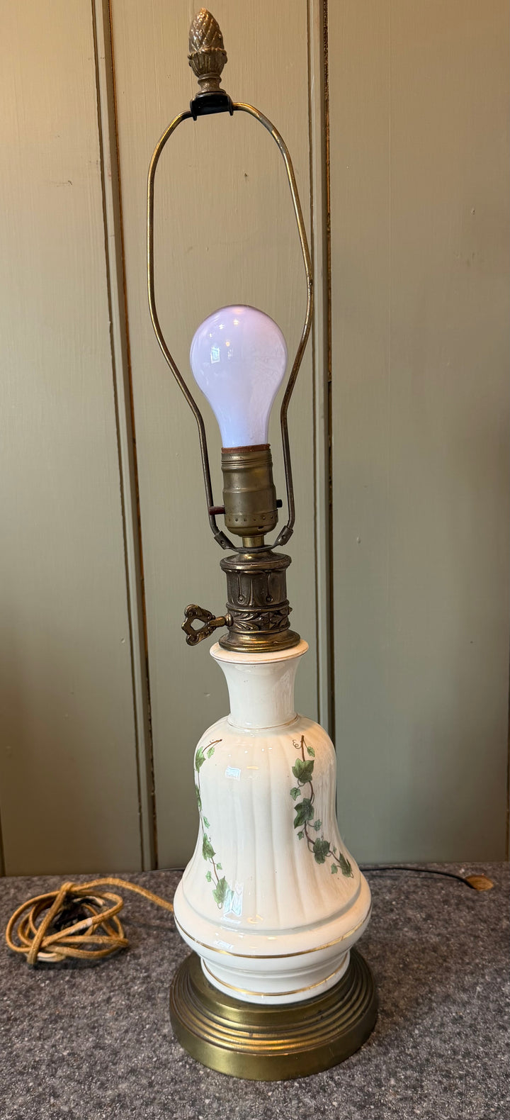VV Lamp -Vintage Mid Century Porcelain - 26" H