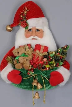 Santa Head with  Gift Bag