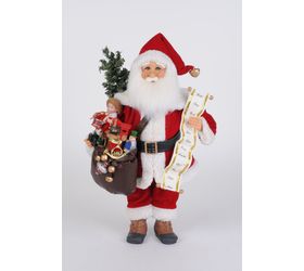 Vintage Toy Bag Lighted Santa