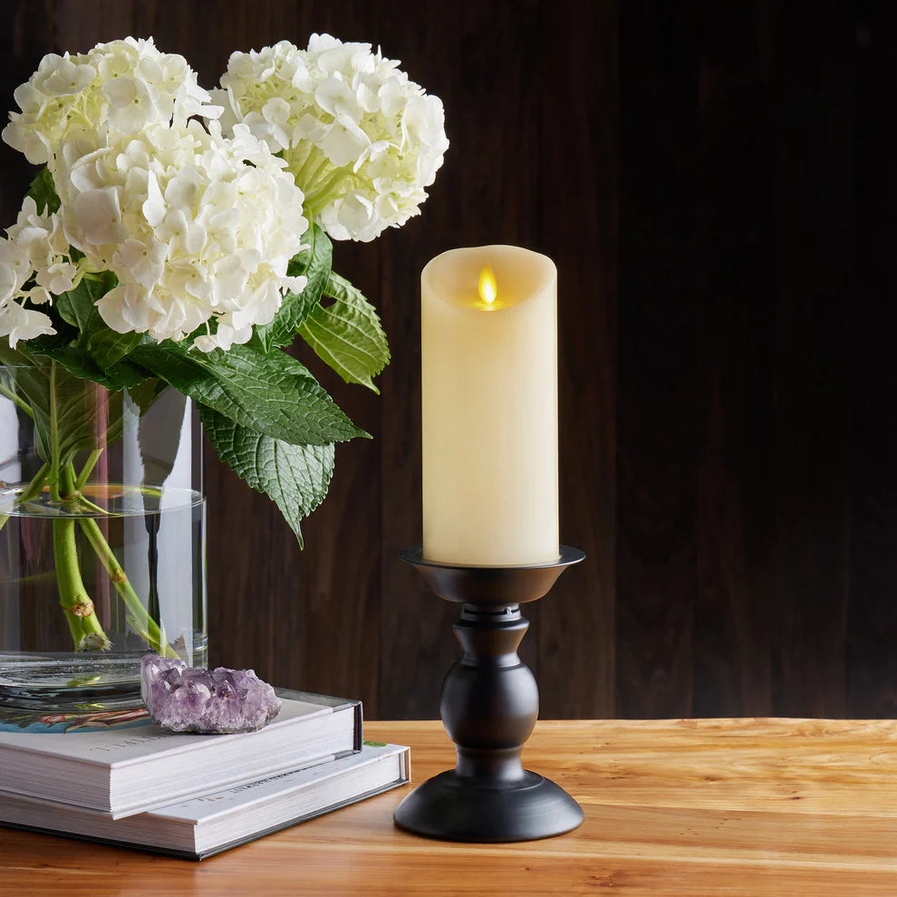 Luminara Indoor Flameless Pillar Candles Ivory