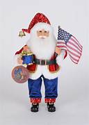 Stars & Stripe Santa 250 Ann -15 "H