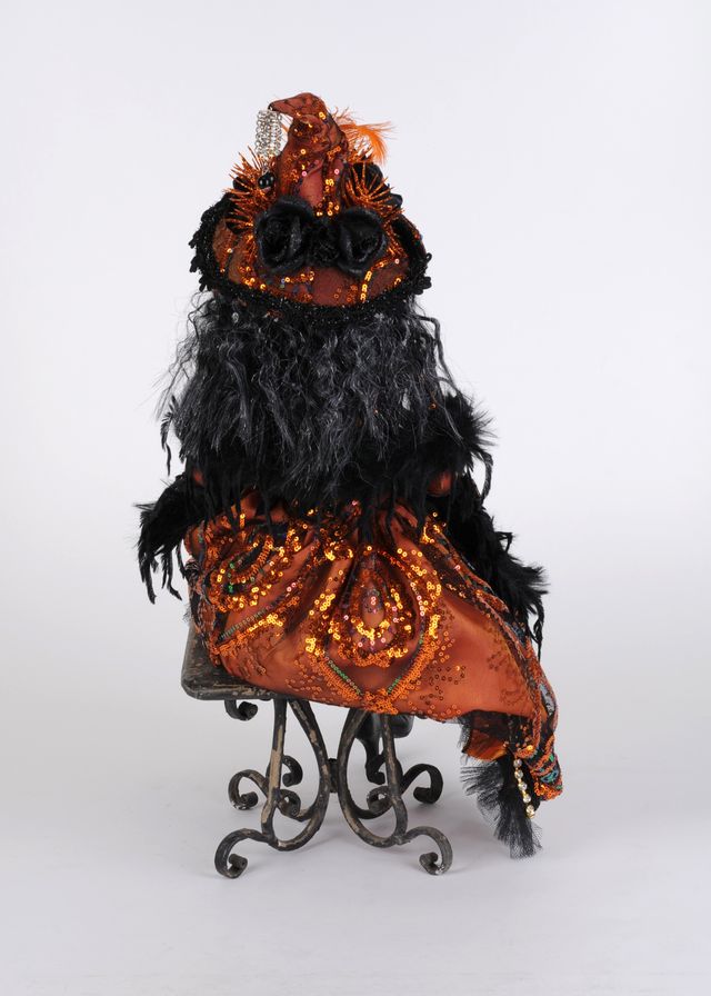 Wine Elegance Sitting Witch